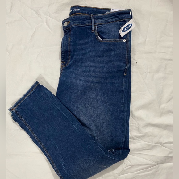 NEW WITH TAGS size 16 mid rise rockstar super skinny Old Navy jeans. - Picture 5 of 5
